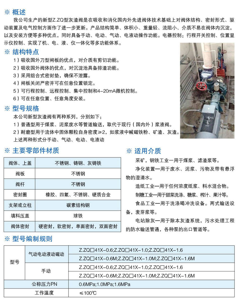 Z-ZQ系列浆液阀（灰渣阀）-详情